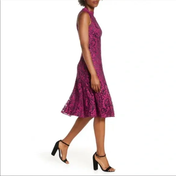 Eliza J fit and flare lace sleeveless dress Size 10 - Picture 13 of 13